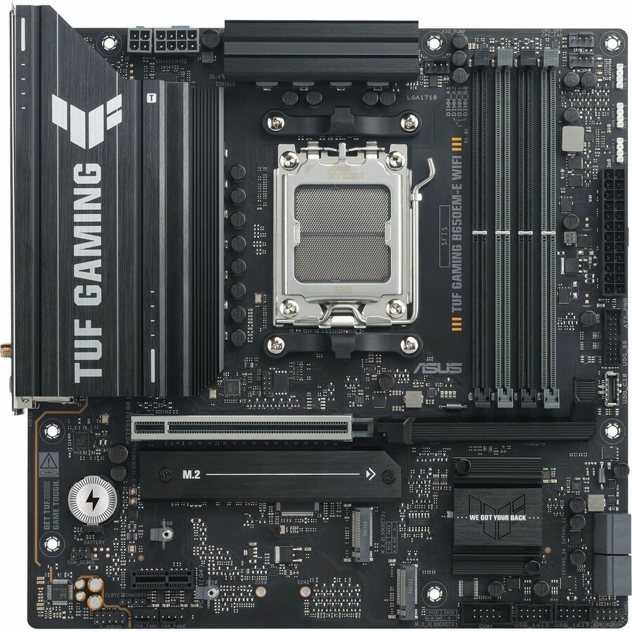 TUF GAMING B650EM-E WIFI Gaming Desktop Motherboard - AMD B650 Chipset - Socket AM5 - Micro ATX TUF GAMING B650EM-E WIFI Gaming Desktop Motherboard - AMD B650 Chipset - Socket AM5 - Micro ATX